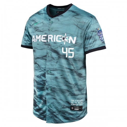 Gerrit Cole American League Nike Youth 2023 MLB All-Star Game Limited Player Jersey - Teal