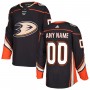 Anaheim Ducks adidas Authentic Custom Jersey - Black