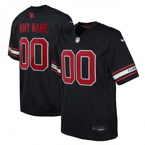 Arizona Cardinals Nike Youth Alternate Custom Game Jersey - Black