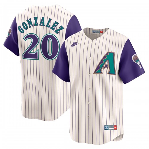 Luis Gonzalez Arizona Diamondbacks Nike Throwback Cooperstown Collection Limited Jersey - Cream Luis Gonzalez Arizona Diamondbacks Nike Throwback Cooperstown Collection Limited Jersey - Cream