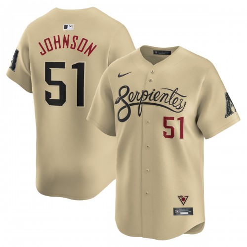 Randy Johnson Arizona Diamondbacks Nike City Connect Retired Player Jersey - Sand