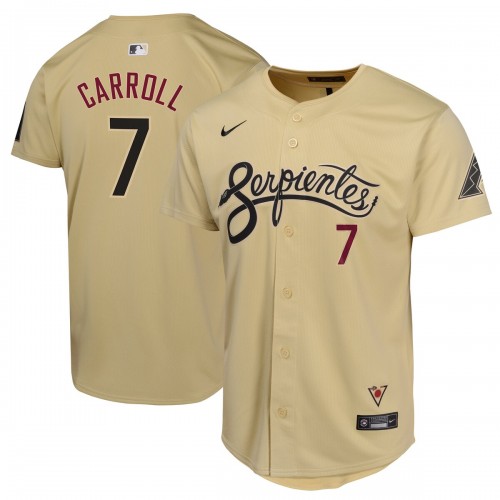 Corbin Carroll Arizona Diamondbacks Nike Youth City Connect Limited Player Jersey - Sand