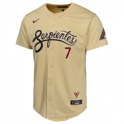 Corbin Carroll Arizona Diamondbacks Nike Youth City Connect Limited Player Jersey - Sand