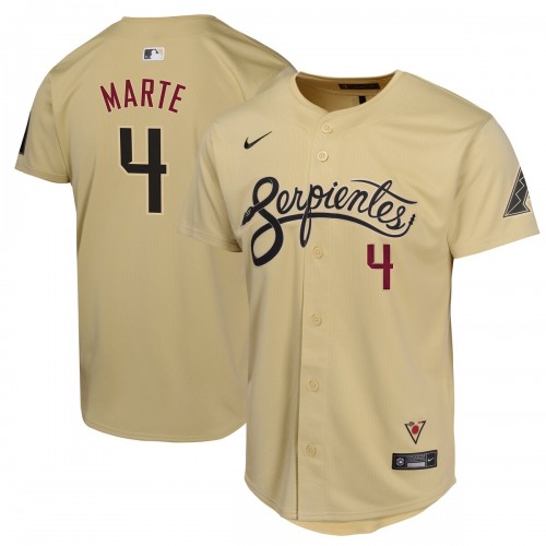 Ketel Marte Arizona Diamondbacks Nike Youth City Connect Limited Player Jersey - Sand