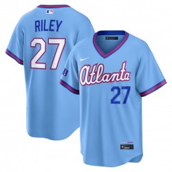 Austin Riley Atlanta Braves Nike 2026 City Connect Stadium Jersey - Powder Blue Austin Riley Atlanta Braves Nike 2026 City Connect Stadium Jersey - Powder Blue