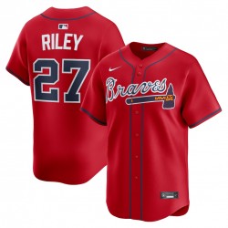 Austin Riley Atlanta Braves Nike Alternate Limited Player Jersey - Red Austin Riley Atlanta Braves Nike Alternate Limited Player Jersey - Red