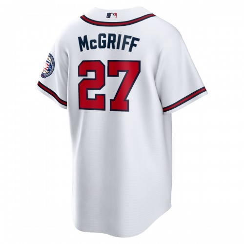Fred McGriff Atlanta Braves Nike 2023 Hall of Fame Patch Inline Replica Jersey - White