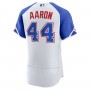 Hank Aaron Atlanta Braves Nike 2023 City Connect Authentic Player Jersey - White Hank Aaron Atlanta Braves Nike 2023 City Connect Authentic Player Jersey - White