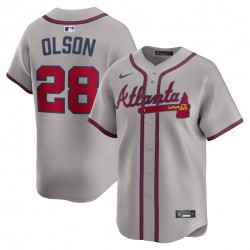 Matt Olson Atlanta Braves Nike Road Limited Player Jersey - Gray Matt Olson Atlanta Braves Nike Road Limited Player Jersey - Gray