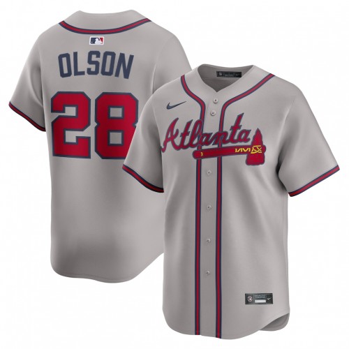 Matt Olson Atlanta Braves Nike Road Limited Player Jersey - Gray Matt Olson Atlanta Braves Nike Road Limited Player Jersey - Gray