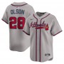 Matt Olson Atlanta Braves Nike Road Limited Player Jersey - Gray Matt Olson Atlanta Braves Nike Road Limited Player Jersey - Gray