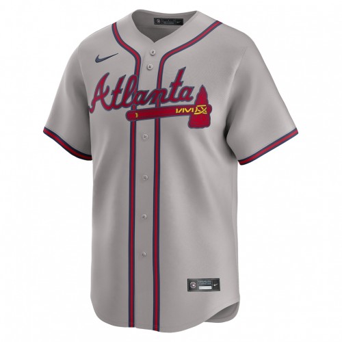 Ozzie Albies Atlanta Braves Nike Road Limited Player Jersey - Gray Ozzie Albies Atlanta Braves Nike Road Limited Player Jersey - Gray