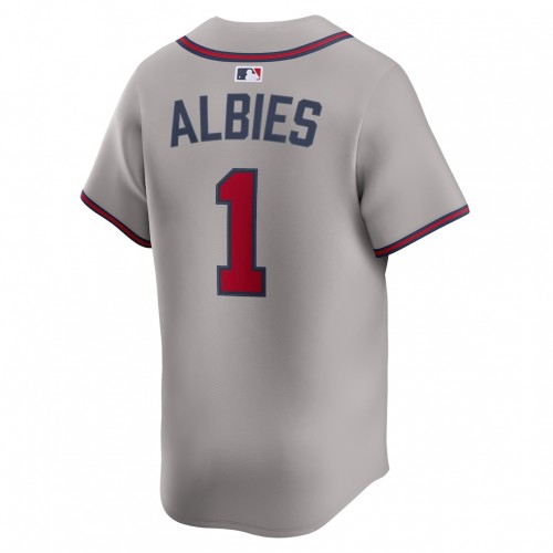 Ozzie Albies Atlanta Braves Nike Road Limited Player Jersey - Gray Ozzie Albies Atlanta Braves Nike Road Limited Player Jersey - Gray