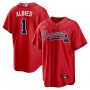 Ozzie Albies Atlanta Braves Nike Alternate Replica Player Name Jersey - Red