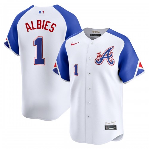 Ozzie Albies Atlanta Braves Nike City Connect Limited Player Jersey - White