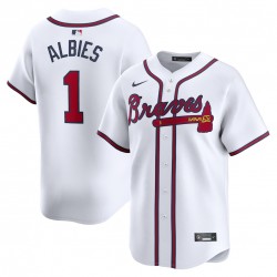 Ozzie Albies Atlanta Braves Nike Home Limited Player Jersey - White Ozzie Albies Atlanta Braves Nike Home Limited Player Jersey - White