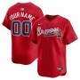 Atlanta Braves Nike Alternate Limited Custom Jersey - Red