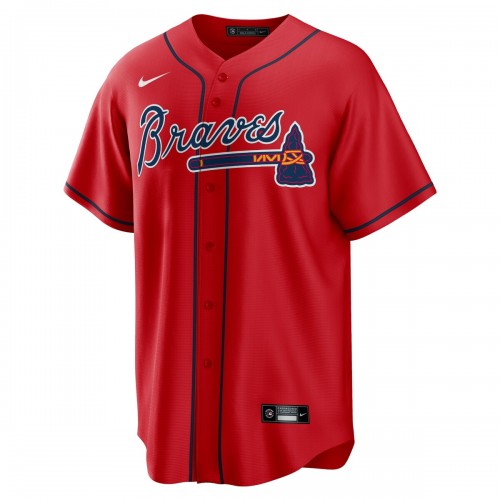 Atlanta Braves Nike Alternate Replica Team Jersey - Red