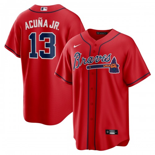Ronald Acuna Jr. Atlanta Braves Nike Alternate Replica Player Name Jersey - Red