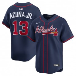 Ronald Acuña Jr. Atlanta Braves Nike Alternate Limited Jersey - Navy Ronald Acuña Jr. Atlanta Braves Nike Alternate Limited Jersey - Navy