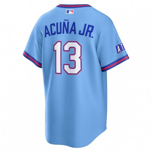 Ronald Acuña Jr. Atlanta Braves Nike 2026 City Connect Stadium Jersey - Powder Blue Ronald Acuña Jr. Atlanta Braves Nike 2026 City Connect Stadium Jersey - Powder Blue