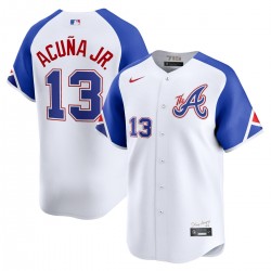 Ronald Acuña Jr. Atlanta Braves Nike City Connect Limited Player Jersey - White Ronald Acuña Jr. Atlanta Braves Nike City Connect Limited Player Jersey - White