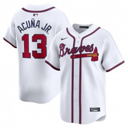 Ronald Acuña Jr. Atlanta Braves Nike Home Limited Player Jersey - White Ronald Acuña Jr. Atlanta Braves Nike Home Limited Player Jersey - White