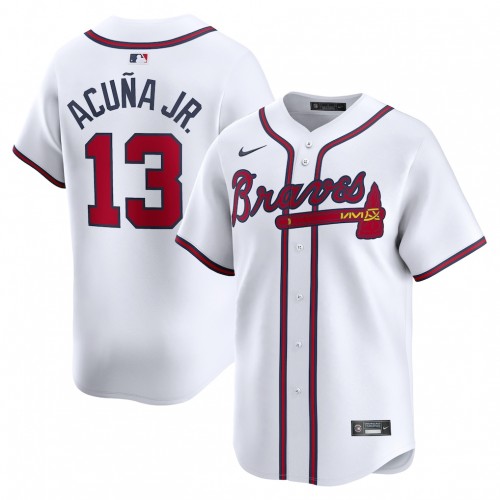 Ronald Acuña Jr. Atlanta Braves Nike Home Limited Player Jersey - White Ronald Acuña Jr. Atlanta Braves Nike Home Limited Player Jersey - White