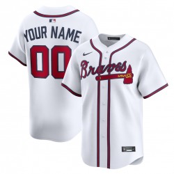 Atlanta Braves Nike Home Limited Custom Jersey - White Atlanta Braves Nike Home Limited Custom Jersey - White