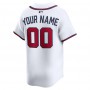 Atlanta Braves Nike Home Limited Custom Jersey - White