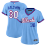 Drake Baldwin Atlanta Braves Nike Women's 2026 City Connect Stadium Jersey - Powder Blue Drake Baldwin Atlanta Braves Nike Women's 2026 City Connect Stadium Jersey - Powder Blue