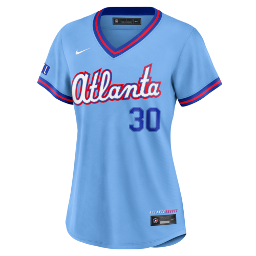 Drake Baldwin Atlanta Braves Nike Women's 2026 City Connect Stadium Jersey - Powder Blue Drake Baldwin Atlanta Braves Nike Women's 2026 City Connect Stadium Jersey - Powder Blue