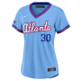 Drake Baldwin Atlanta Braves Nike Women's 2026 City Connect Stadium Jersey - Powder Blue Drake Baldwin Atlanta Braves Nike Women's 2026 City Connect Stadium Jersey - Powder Blue