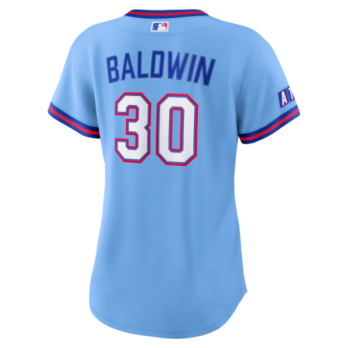 Drake Baldwin Atlanta Braves Nike Women's 2026 City Connect Stadium Jersey - Powder Blue Drake Baldwin Atlanta Braves Nike Women's 2026 City Connect Stadium Jersey - Powder Blue