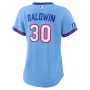 Drake Baldwin Atlanta Braves Nike Women's 2026 City Connect Stadium Jersey - Powder Blue Drake Baldwin Atlanta Braves Nike Women's 2026 City Connect Stadium Jersey - Powder Blue