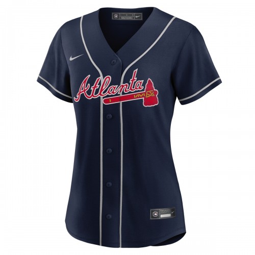 Atlanta Braves Nike Women's Alternate Replica Team Jersey - Navy