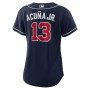 Ronald Acuna Jr. Atlanta Braves Nike Women's Alternate Replica Player Jersey - Navy