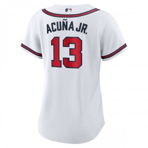 Ronald Acuna Jr. Atlanta Braves Nike Women's Home Replica Player Jersey - White