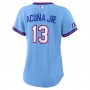 Ronald Acuña Jr. Atlanta Braves Nike Women's 2026 City Connect Stadium Jersey - Powder Blue Ronald Acuña Jr. Atlanta Braves Nike Women's 2026 City Connect Stadium Jersey - Powder Blue