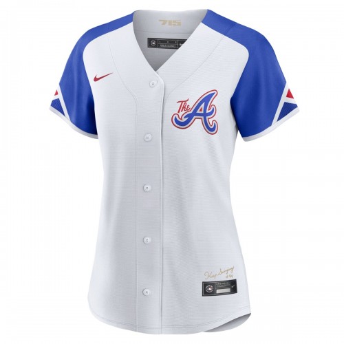 Ronald Acuña Jr. Atlanta Braves Nike Women's City Connect Replica Player Jersey - White