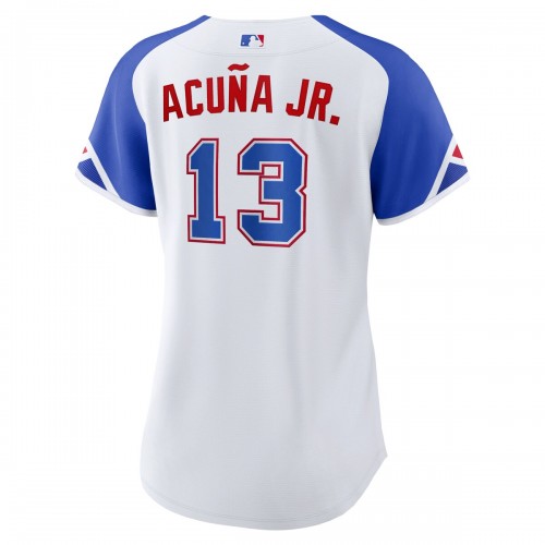 Ronald Acuña Jr. Atlanta Braves Nike Women's City Connect Replica Player Jersey - White