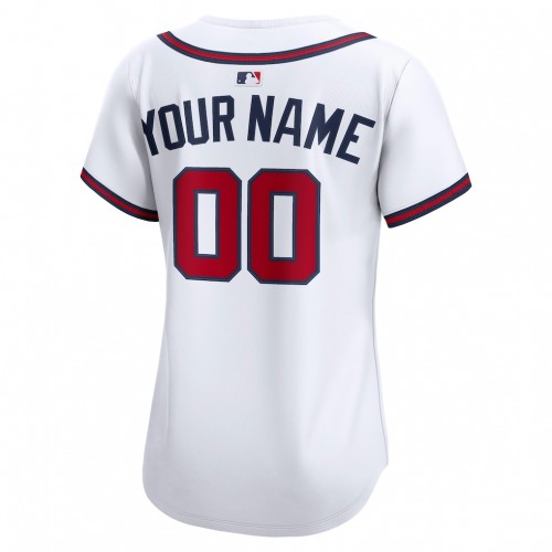 Atlanta Braves Nike Women's Home Limited Custom Jersey - White