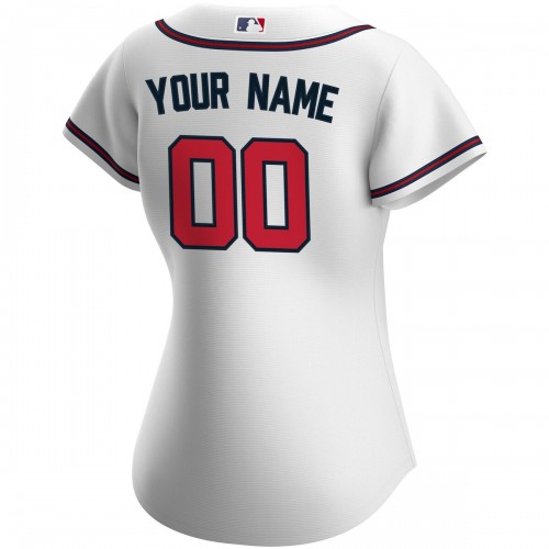 Atlanta Braves Nike Women's Home Replica Custom Jersey - White