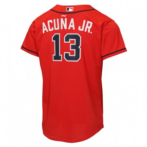 Ronald Acuña Jr. Atlanta Braves Nike Youth Alternate 2 Replica Jersey - Red Ronald Acuña Jr. Atlanta Braves Nike Youth Alternate 2 Replica Jersey - Red