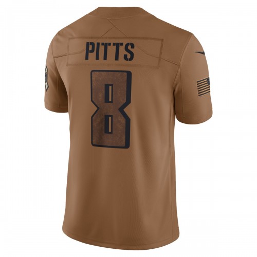 Kyle Pitts Atlanta Falcons Nike 2023 Salute To Service Limited Jersey - Brown