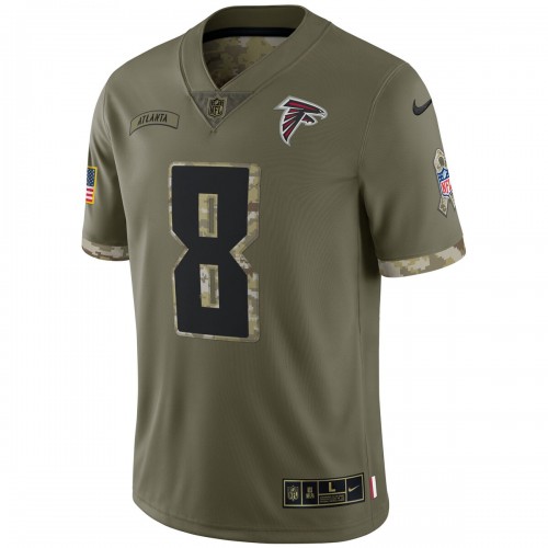 Kyle Pitts Atlanta Falcons Nike 2022 Salute To Service Limited Jersey - Olive