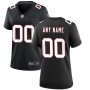 Atlanta Falcons Nike Women's Throwback Custom Game Jersey - Black