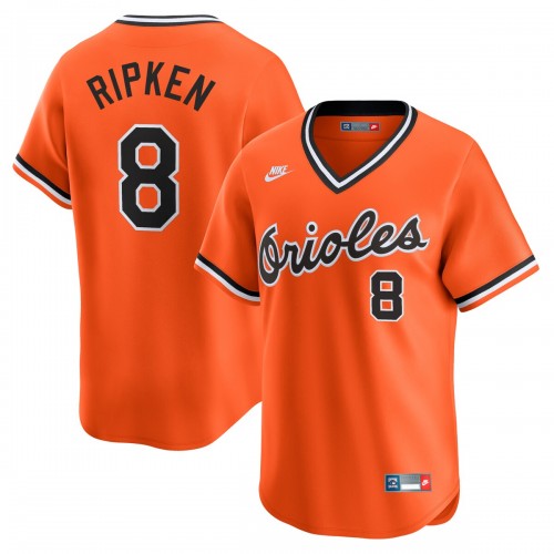 Cal Ripken Jr. Baltimore Orioles Nike Throwback Cooperstown Limited Jersey - Orange