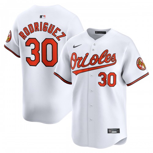 Grayson Rodriguez Baltimore Orioles Nike Home Limited Player Jersey - White