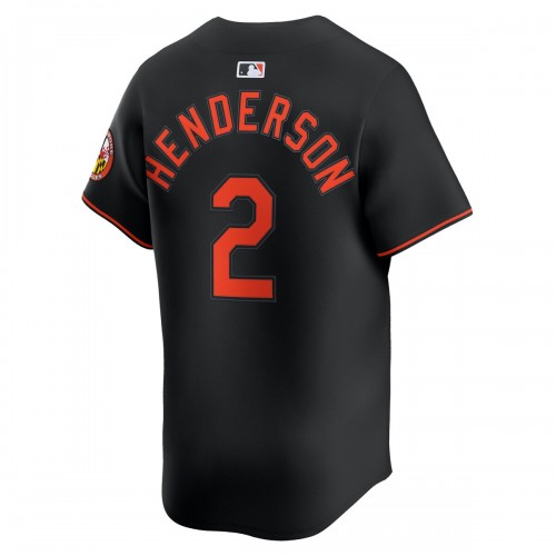 Gunnar Henderson Baltimore Orioles Nike Alternate Limited Player Jersey - Black Gunnar Henderson Baltimore Orioles Nike Alternate Limited Player Jersey - Black